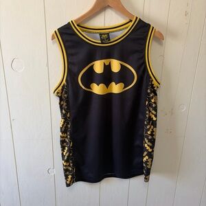 Batman Basketball Jersey Mens M Black RARE Tank Top Sleeveless Muscle DC Comic 2